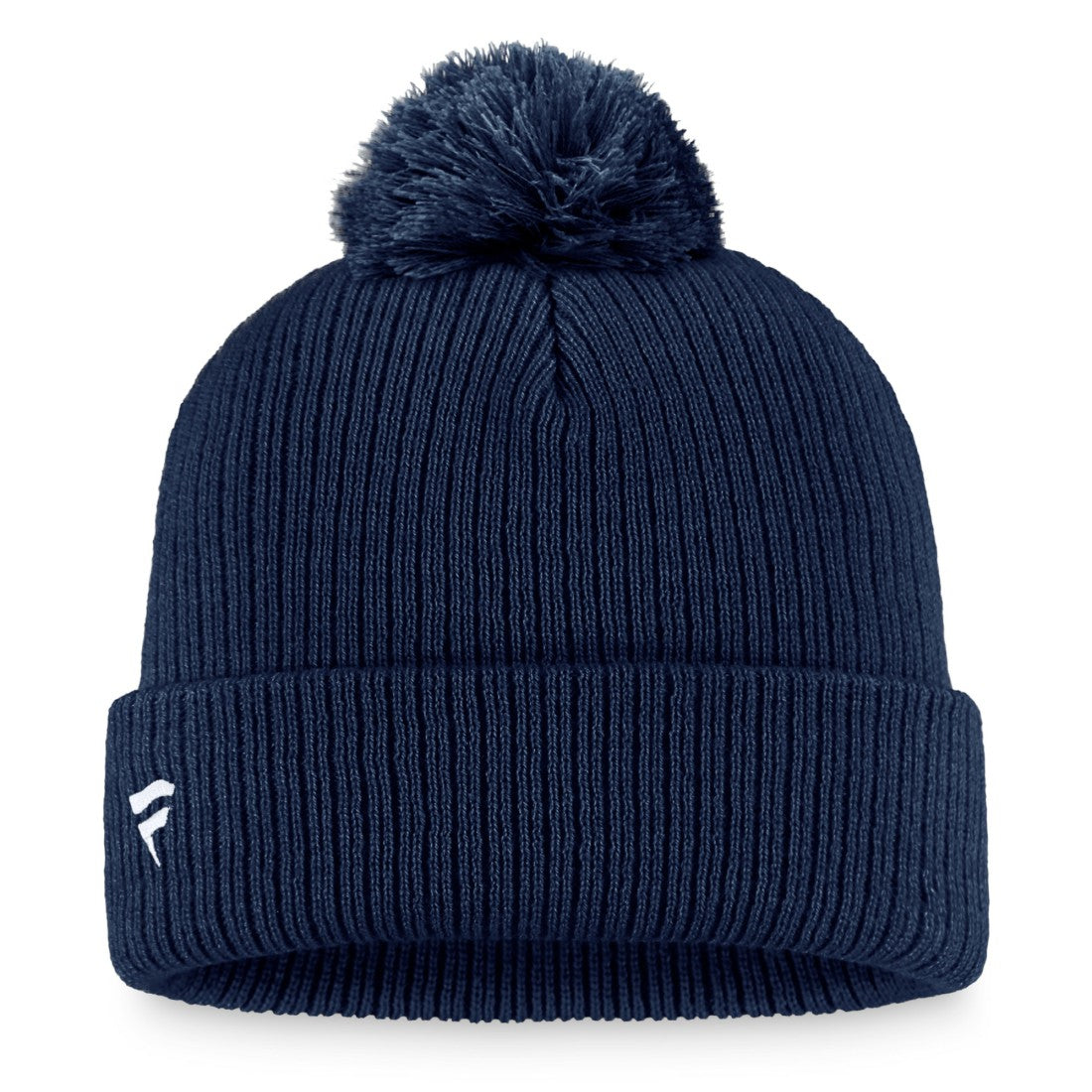 Tennessee Titans Women's Logo Cuffed Knit Hat with Pom Navy - Fanatics