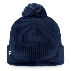 Tennessee Titans Women's Logo Cuffed Knit Hat with Pom Navy - Fanatics