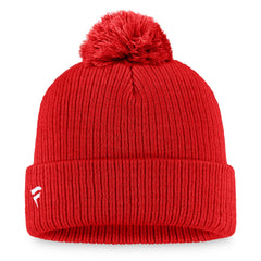 Tampa Bay Buccaneers Women's Logo Cuffed Knit Hat with Pom Cardinal - Fanatics