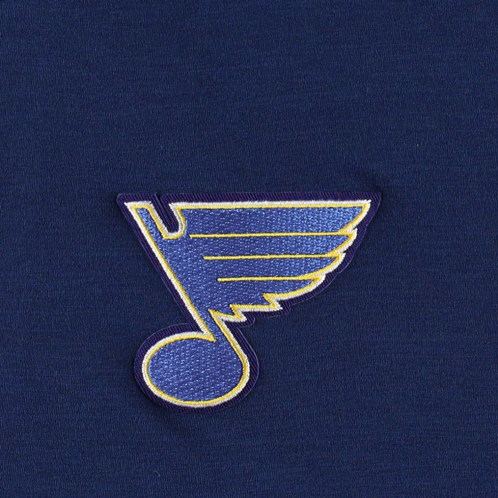 St. Louis Blues - Antigua Spikes Raglan Quarter-Zip Hoodie Heather Navy