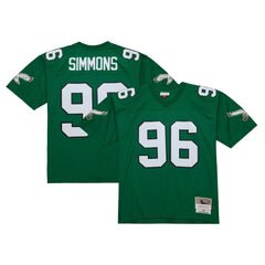 Clyde Simmons Philadelphia Eagles Legacy Replica Jersey Kelly Green - Mitchell & Ness