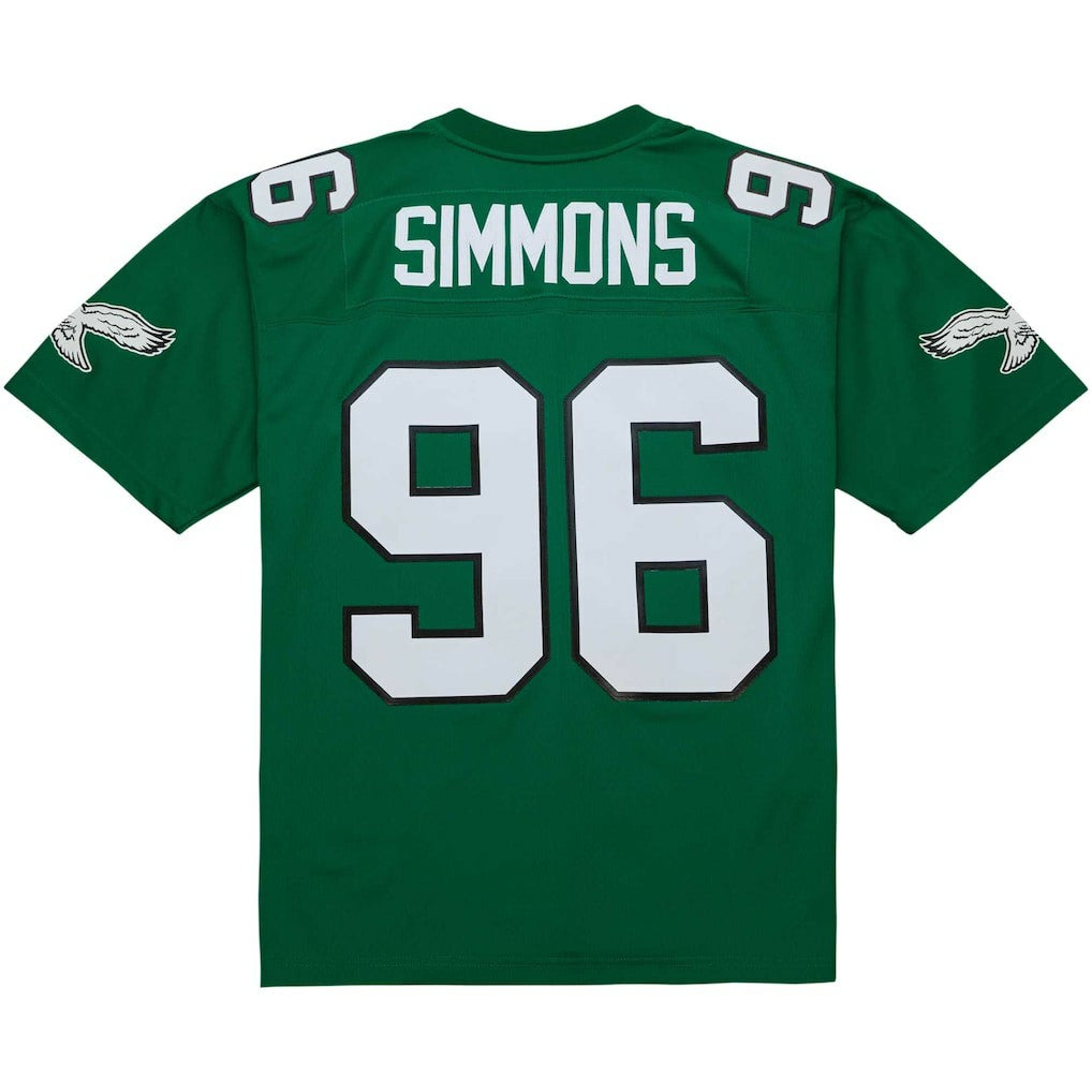 Clyde Simmons Philadelphia Eagles Legacy Replica Jersey Kelly Green - Mitchell & Ness