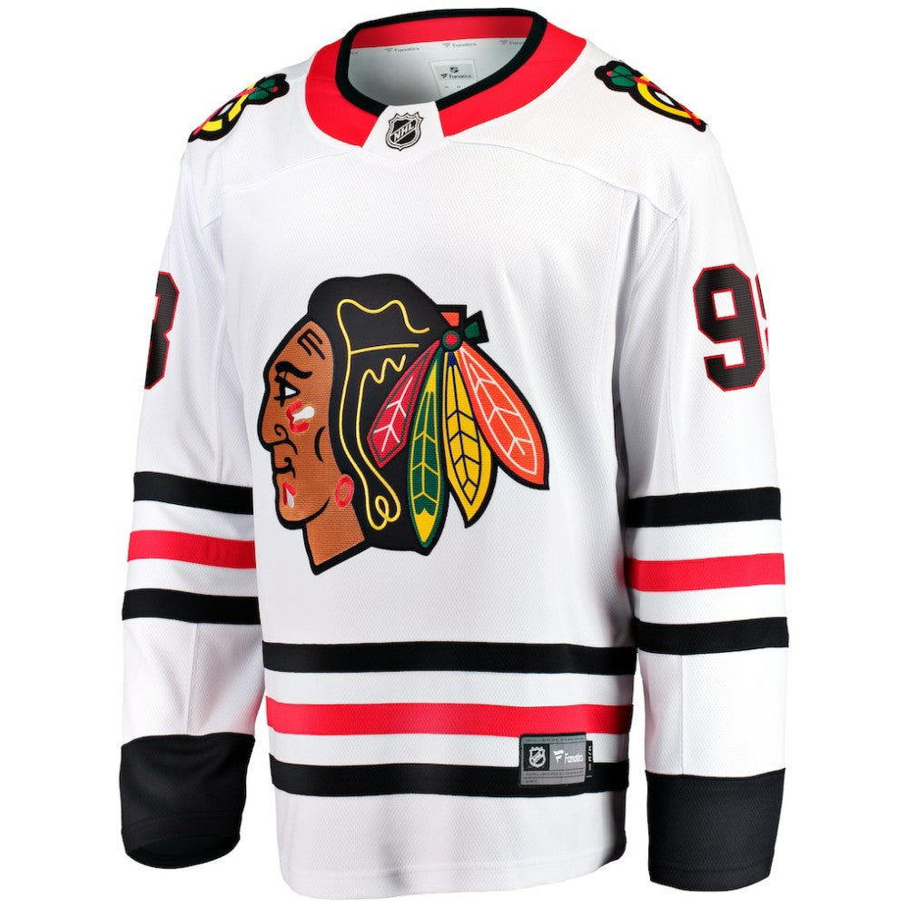 Connor Bedard Chicago Blackhawks Fanatics Away Breakaway Player Jersey - White | NHL Jerseys