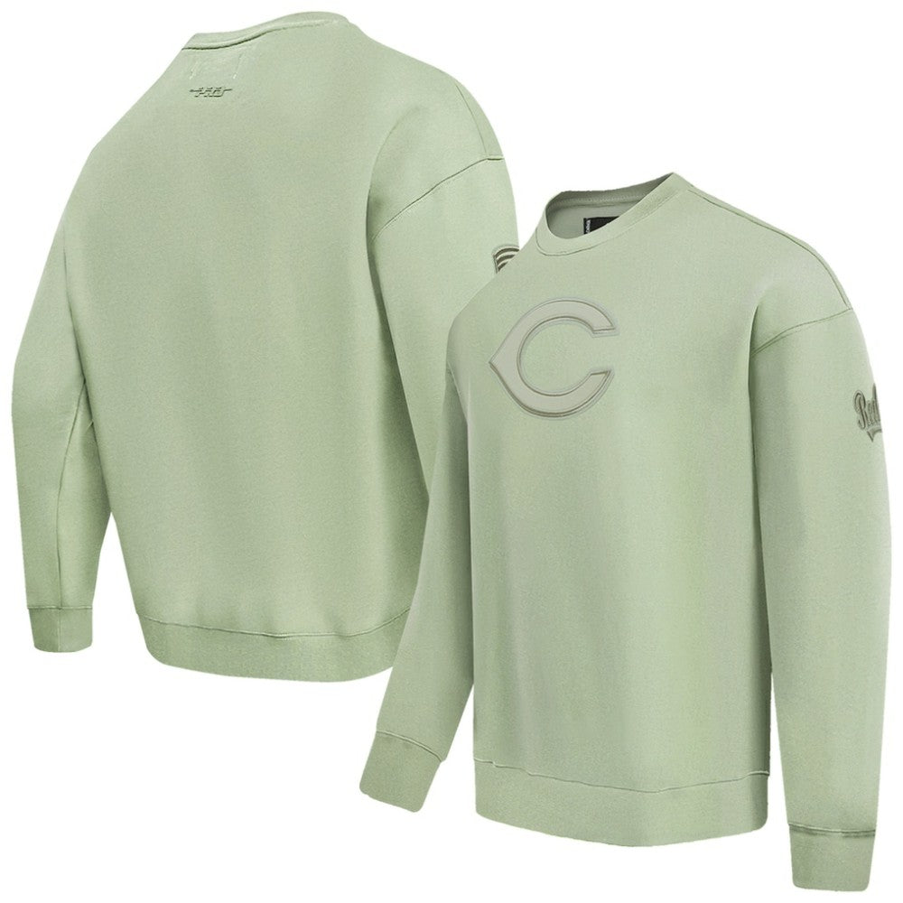 Cincinnati Reds Pro Standard Neutral Drop Shoulder Pullover Sweatshirt Online