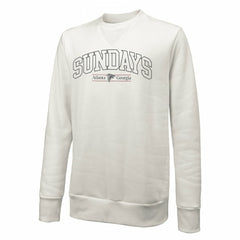 Atlanta Falcons Majestic Threads Unisex Sundays Block Letter Crewneck Pullover Sweatshirt White - NFL