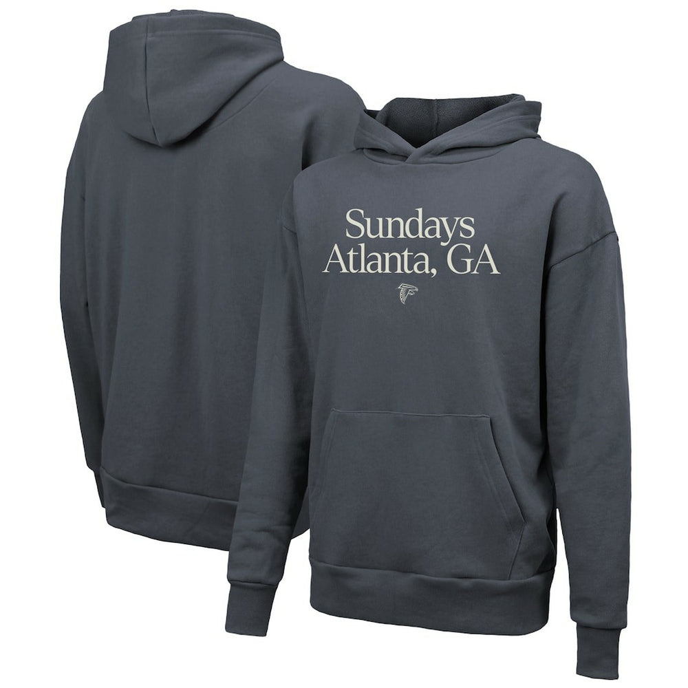 Atlanta Falcons Majestic Threads Unisex Sundays Pullover Hoodie Gray - NFL