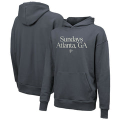 Atlanta Falcons Majestic Threads Unisex Sundays Pullover Hoodie Gray - NFL