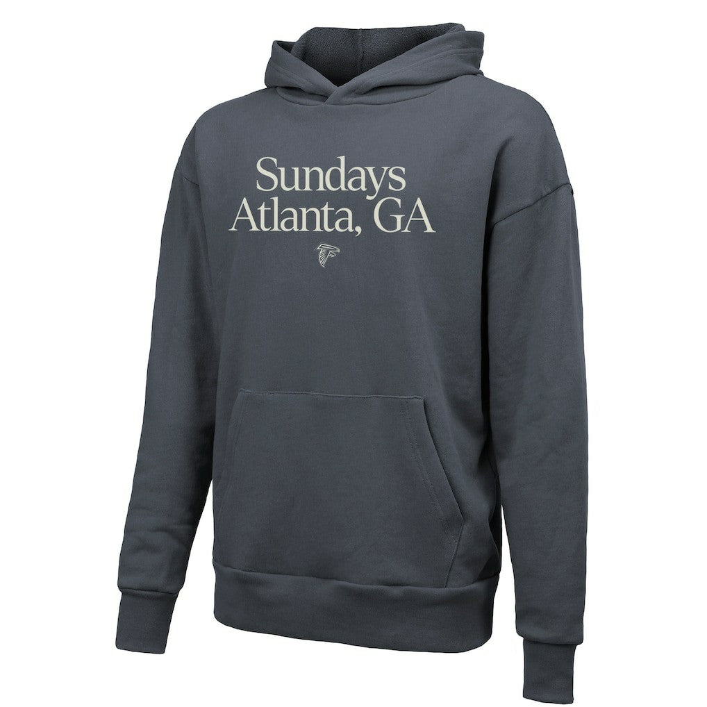 Atlanta Falcons Majestic Threads Unisex Sundays Pullover Hoodie Gray - NFL
