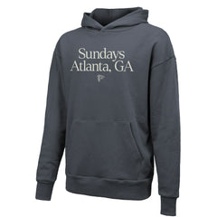 Atlanta Falcons Majestic Threads Unisex Sundays Pullover Hoodie Gray - NFL