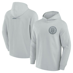 Boston Bruins Fanatics Elements Lightweight Tri-Blend Fleece Hoodie Gray