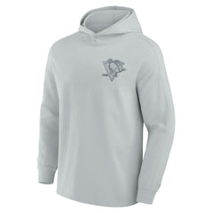 Pittsburgh Penguins Fanatics Elements Lightweight Tri-Blend Fleece Hoodie Gray