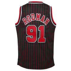 Mitchell & Ness - Dennis Rodman Chicago Bulls Youth 1995/96 Hardwood Classics Swingman Jersey - Black