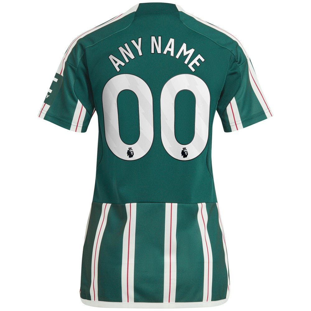 Adidas Manchester United Women's 2023/24 Away Replica Custom Jerseys - Green
