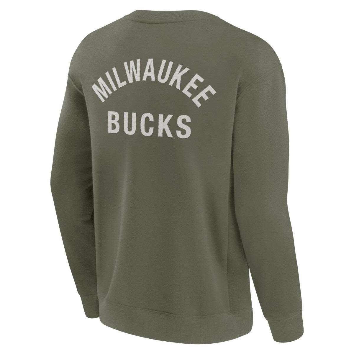 Fanatics - Milwaukee Bucks Unisex Elements Super Soft Fleece Pullover Sweatshirt - Olive