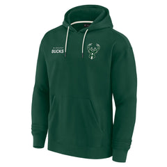 Fanatics - Milwaukee Bucks Unisex Elements Super Soft Fleece Pullover Hoodie - Hunter Green