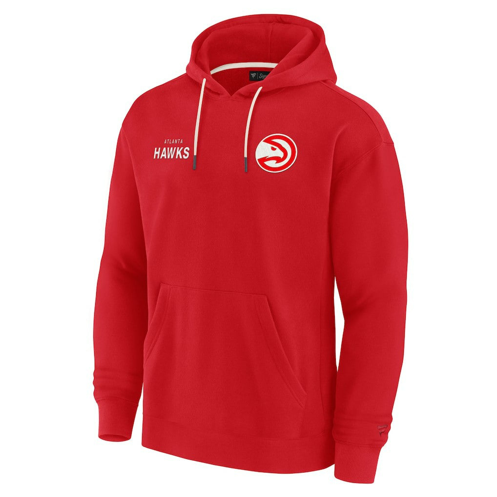 Fanatics - Atlanta Hawks Unisex Elements Super Soft Fleece Pullover Hoodie - Red