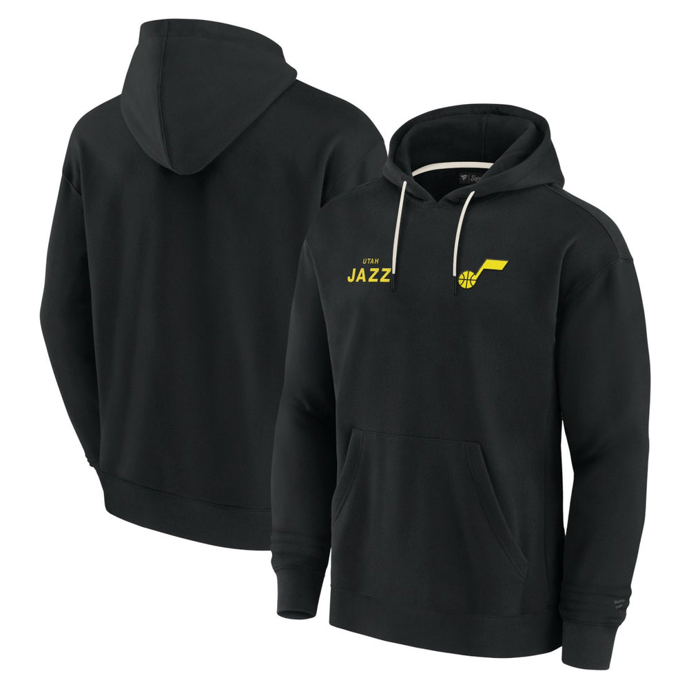 Fanatics - Utah Jazz Unisex Elements Super Soft Fleece Pullover Hoodie - Black