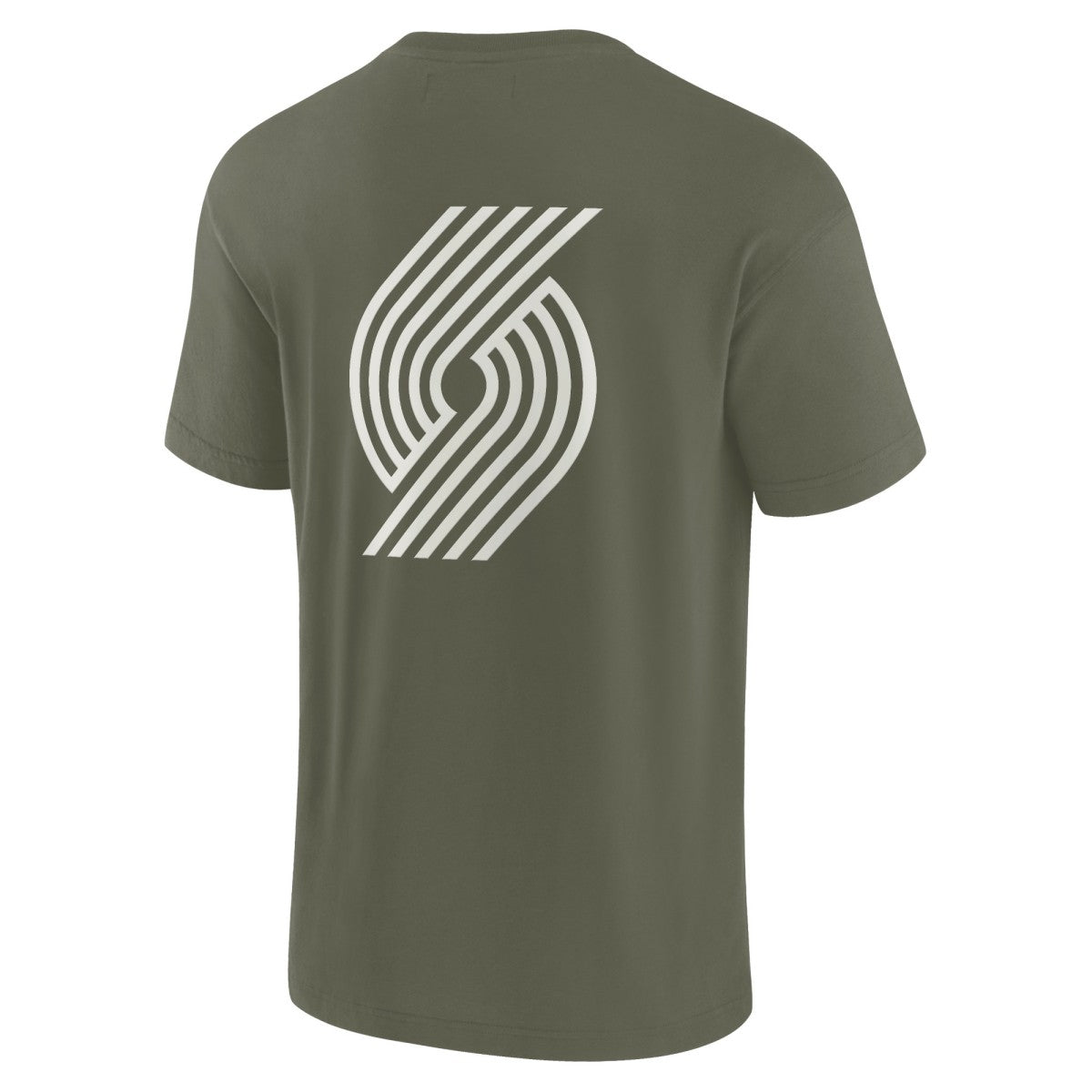 Fanatics - Portland Trail Blazers Unisex Elements Super Soft Short Sleeve T-Shirt - Olive