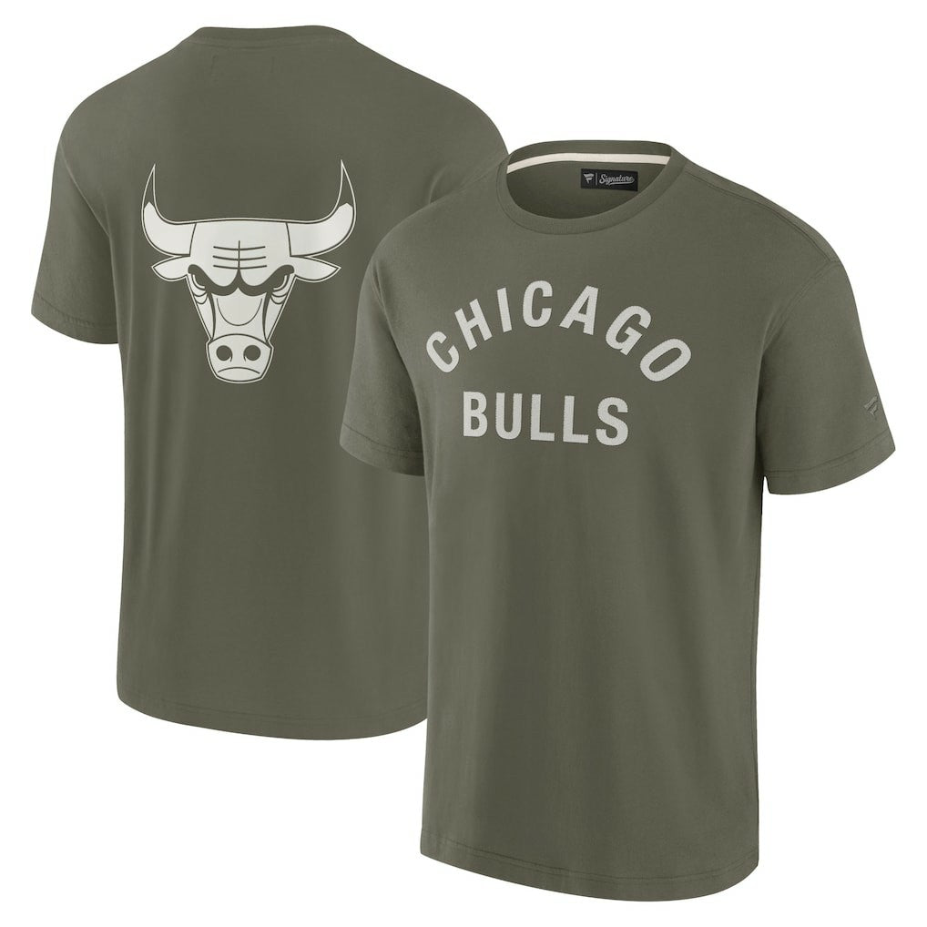 Fanatics - Chicago Bulls Unisex Elements Super Soft Short Sleeve T-Shirt - Olive