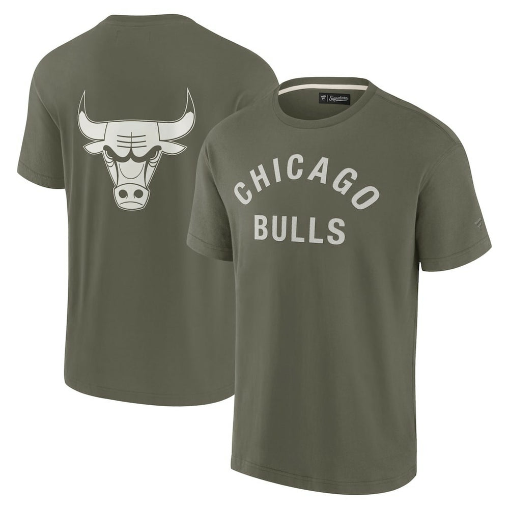 Fanatics - Chicago Bulls Unisex Elements Super Soft Short Sleeve T-Shirt - Olive