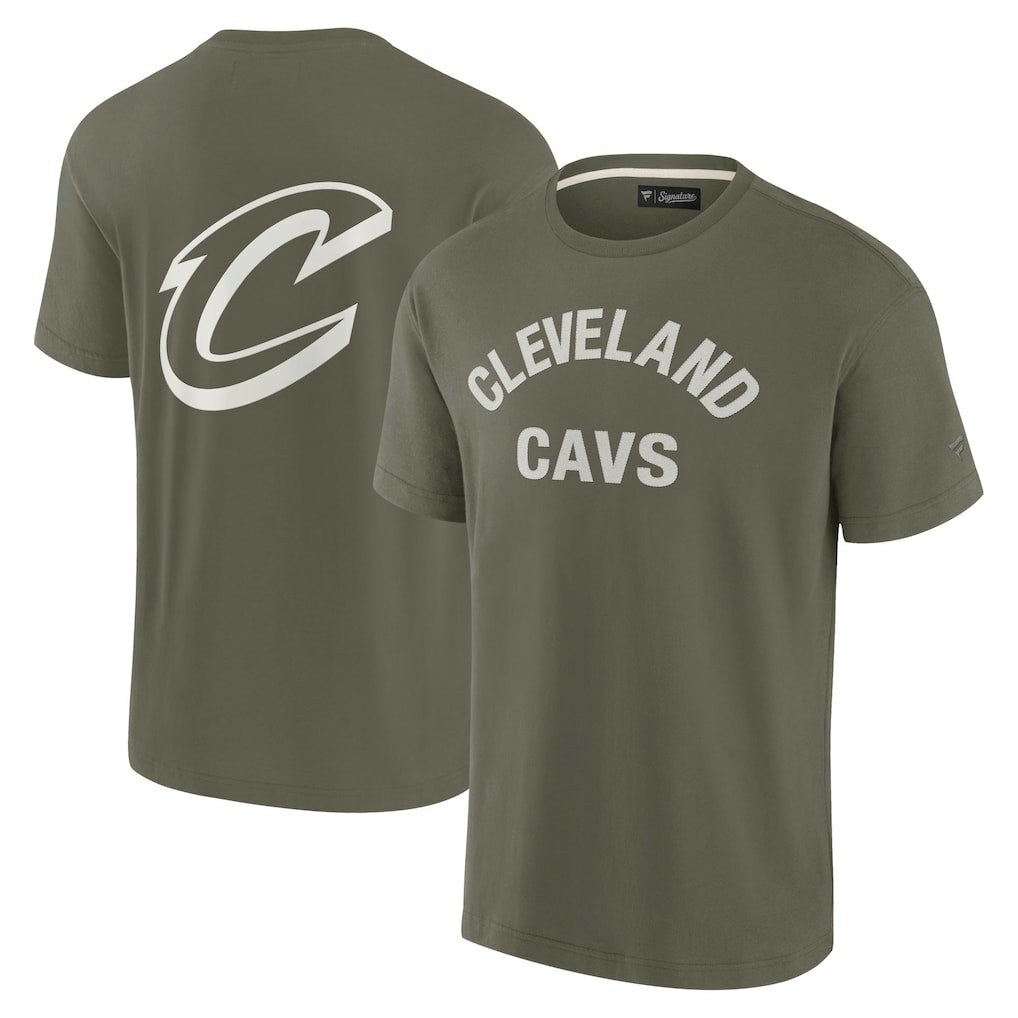 Fanatics - Cleveland Cavaliers Unisex Elements Super Soft Short Sleeve T-Shirt - Olive