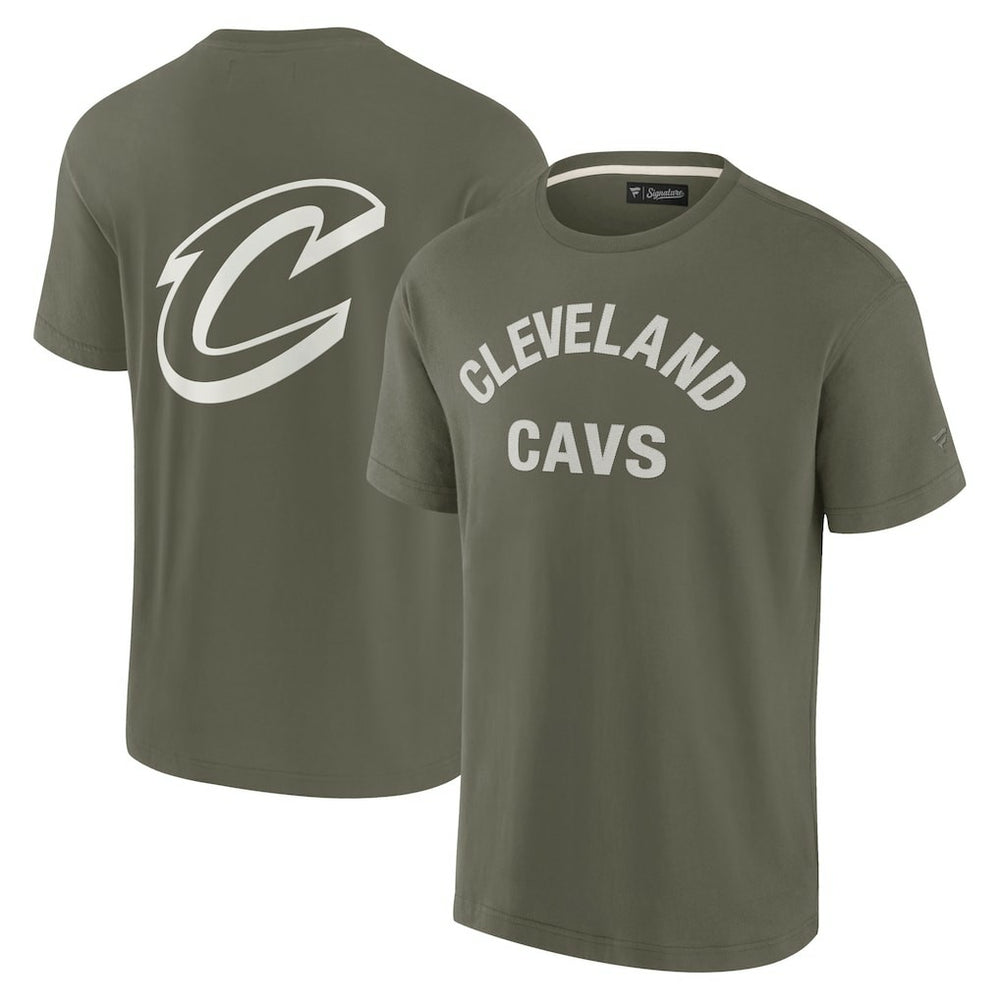 Fanatics - Cleveland Cavaliers Unisex Elements Super Soft Short Sleeve T-Shirt - Olive