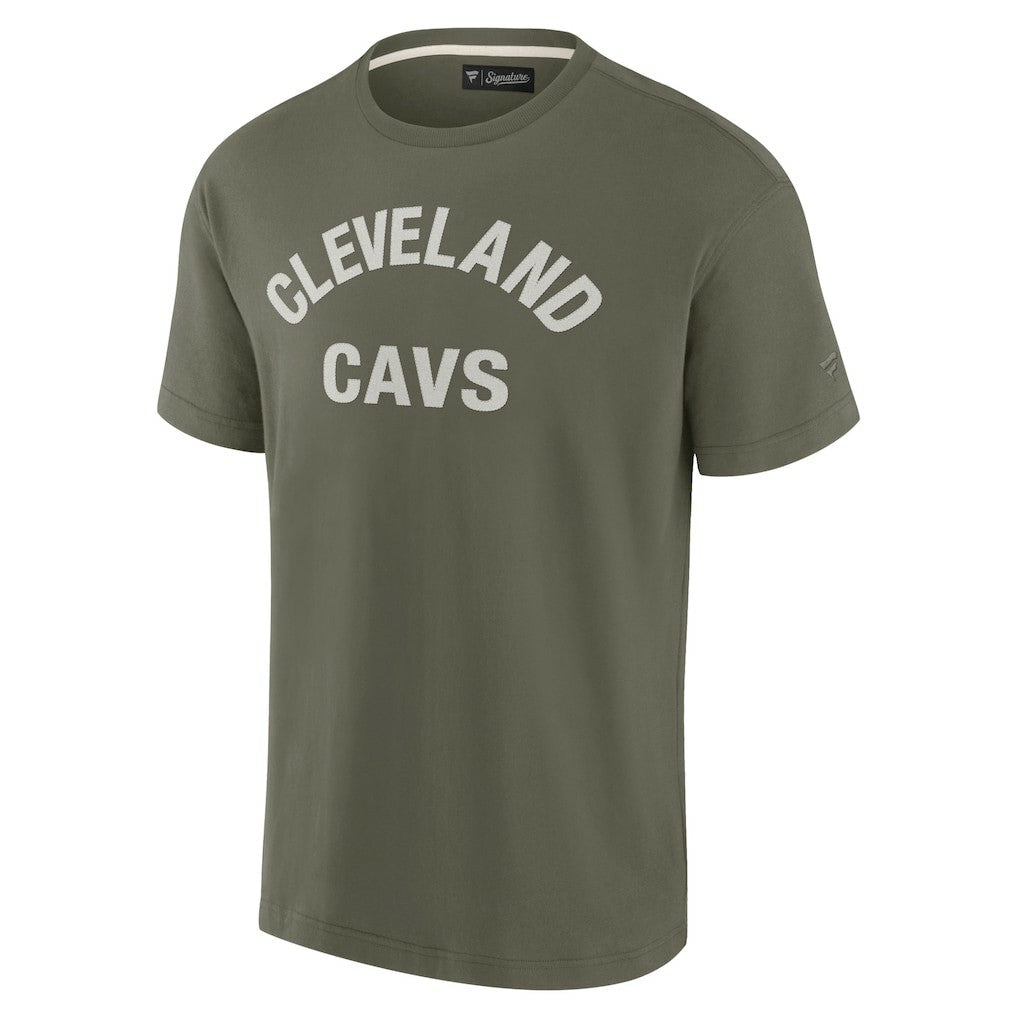 Fanatics - Cleveland Cavaliers Unisex Elements Super Soft Short Sleeve T-Shirt - Olive