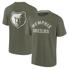 Fanatics - Memphis Grizzlies Unisex Elements Super Soft Short Sleeve T-Shirt - Olive