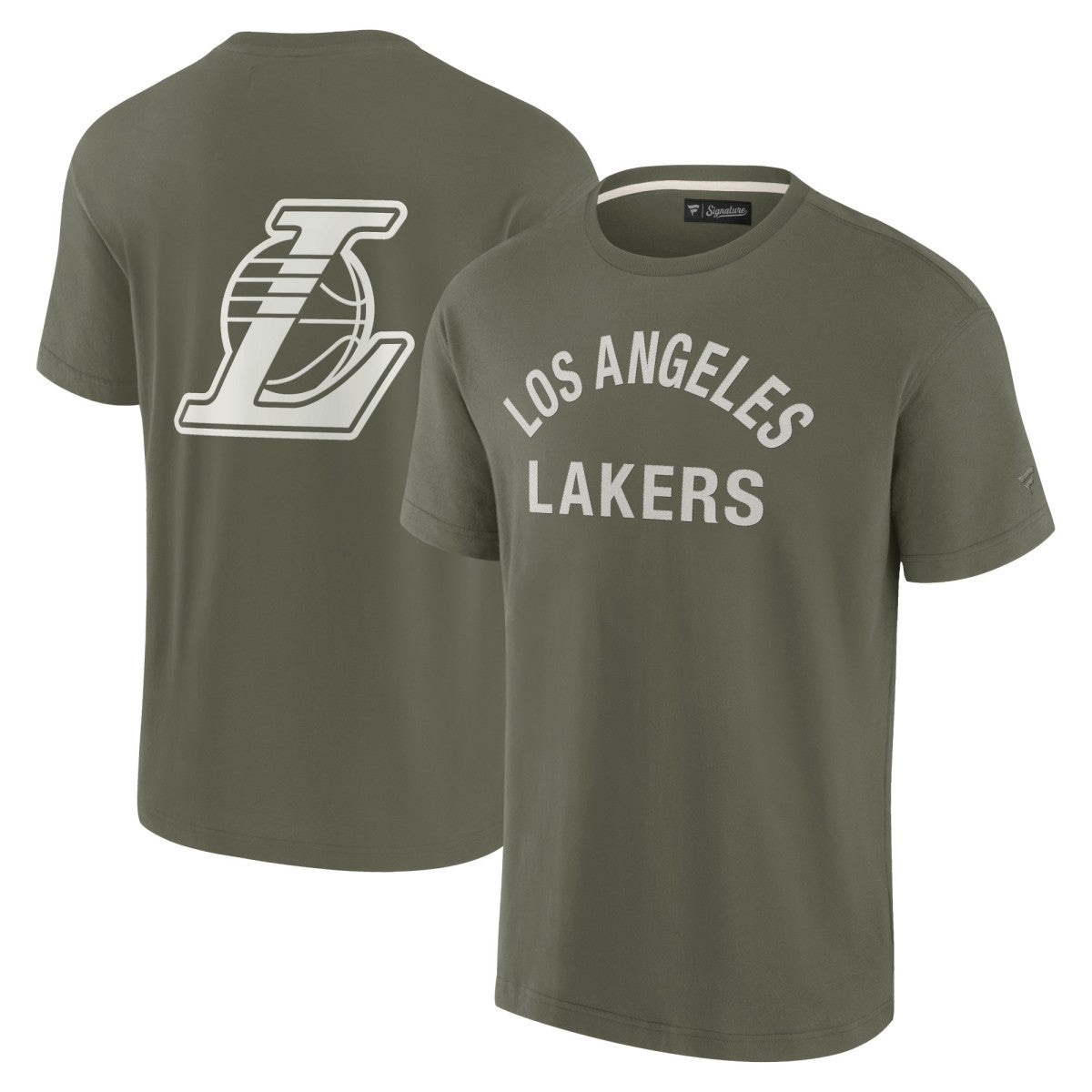 Fanatics - Los Angeles Lakers Unisex Elements Super Soft Short Sleeve T-Shirt - Olive