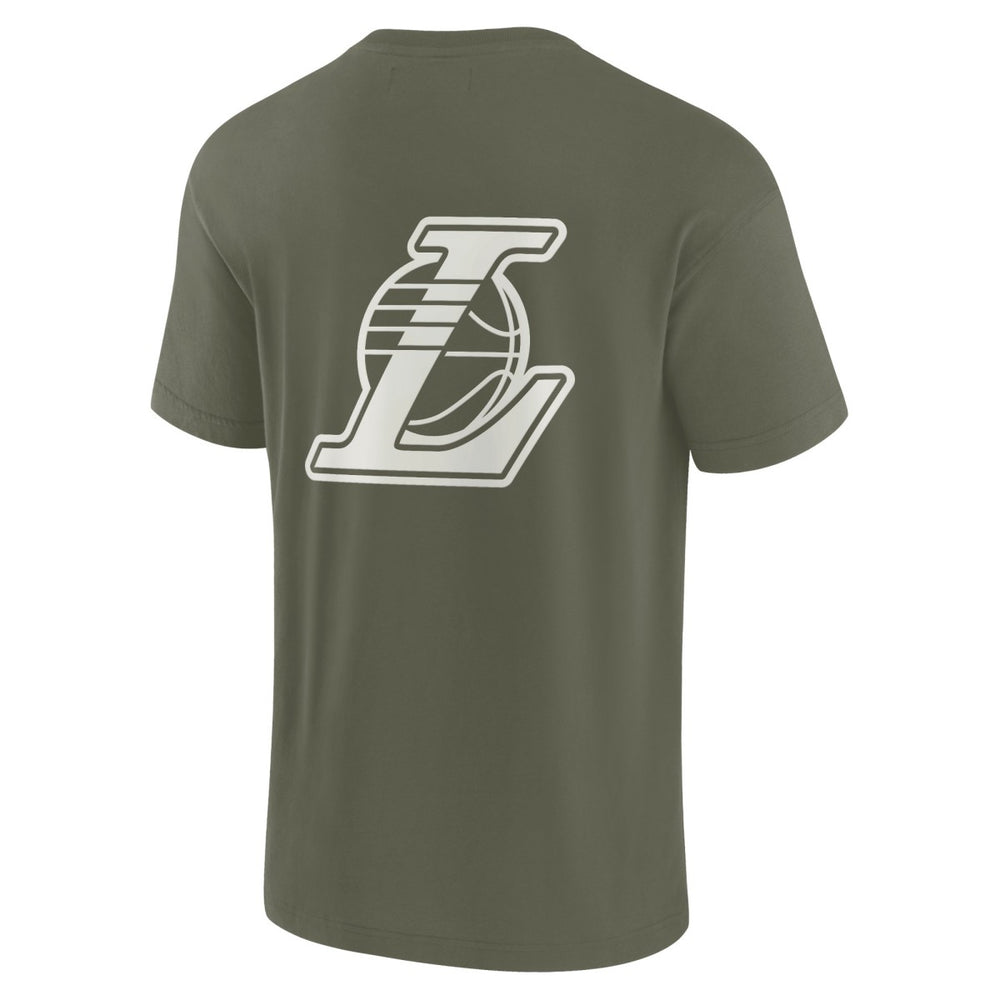 Fanatics - Los Angeles Lakers Unisex Elements Super Soft Short Sleeve T-Shirt - Olive