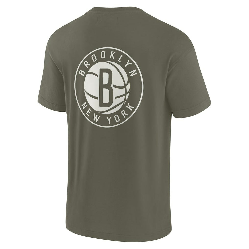 Fanatics - Brooklyn Nets Unisex Elements Super Soft Short Sleeve T-Shirt - Olive
