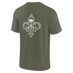 Fanatics - New Orleans Pelicans Unisex Elements Super Soft Short Sleeve T-Shirt - Olive