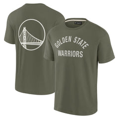 Fanatics - Golden State Warriors Unisex Elements Super Soft Short Sleeve T-Shirt - Olive