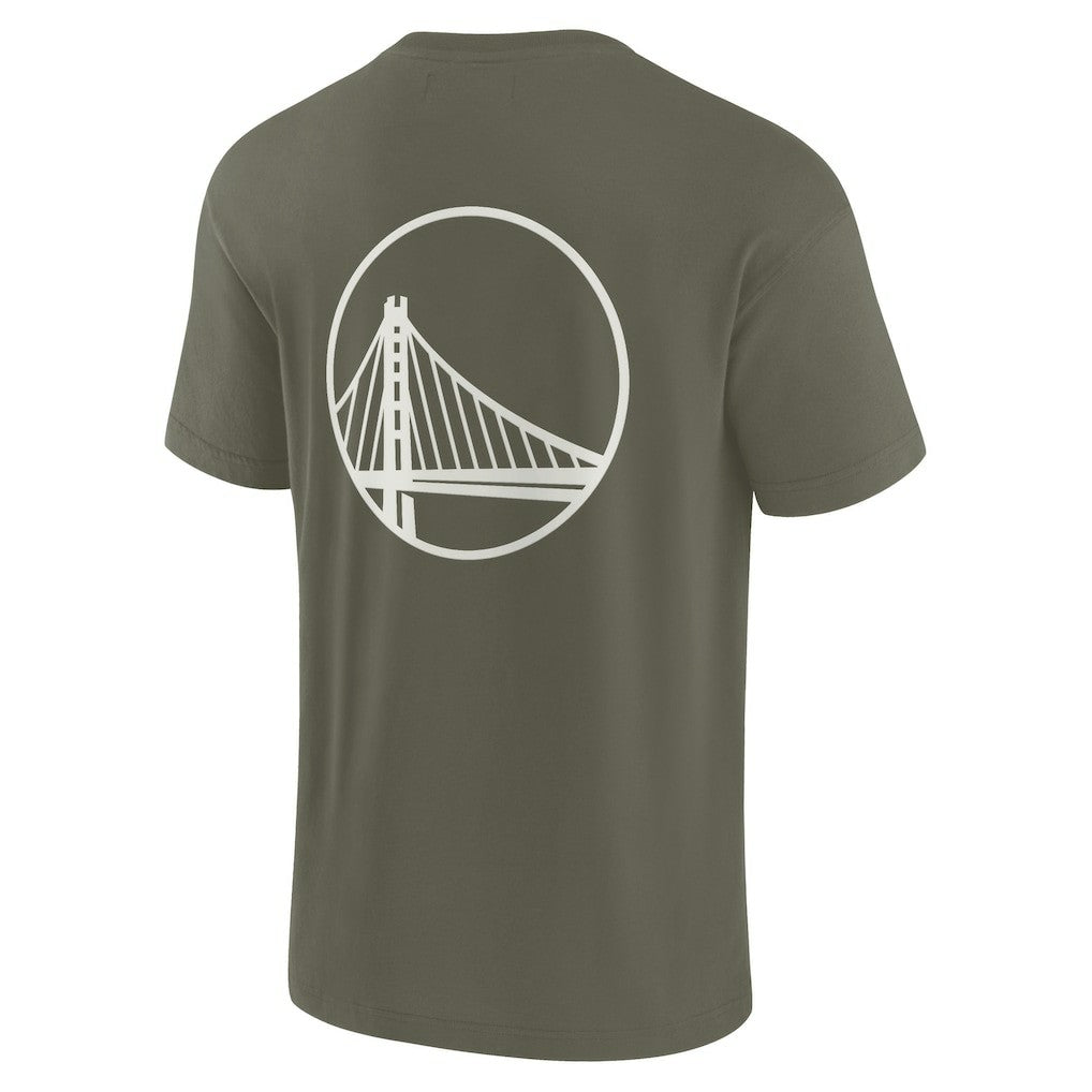 Fanatics - Golden State Warriors Unisex Elements Super Soft Short Sleeve T-Shirt - Olive