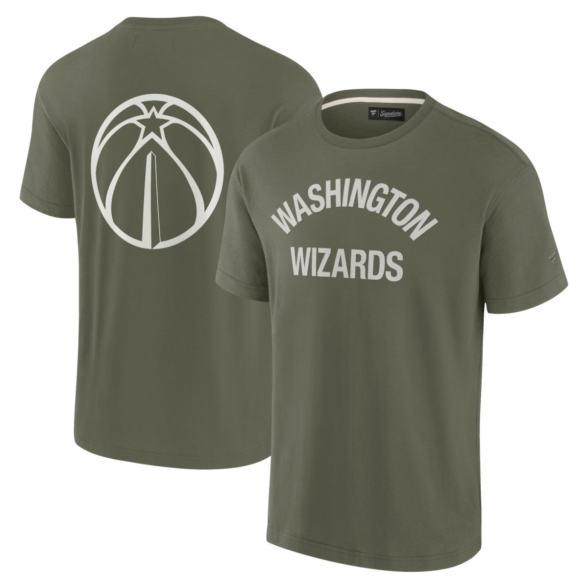 Fanatics - Washington Wizards Unisex Elements Super Soft Short Sleeve T-Shirt - Olive