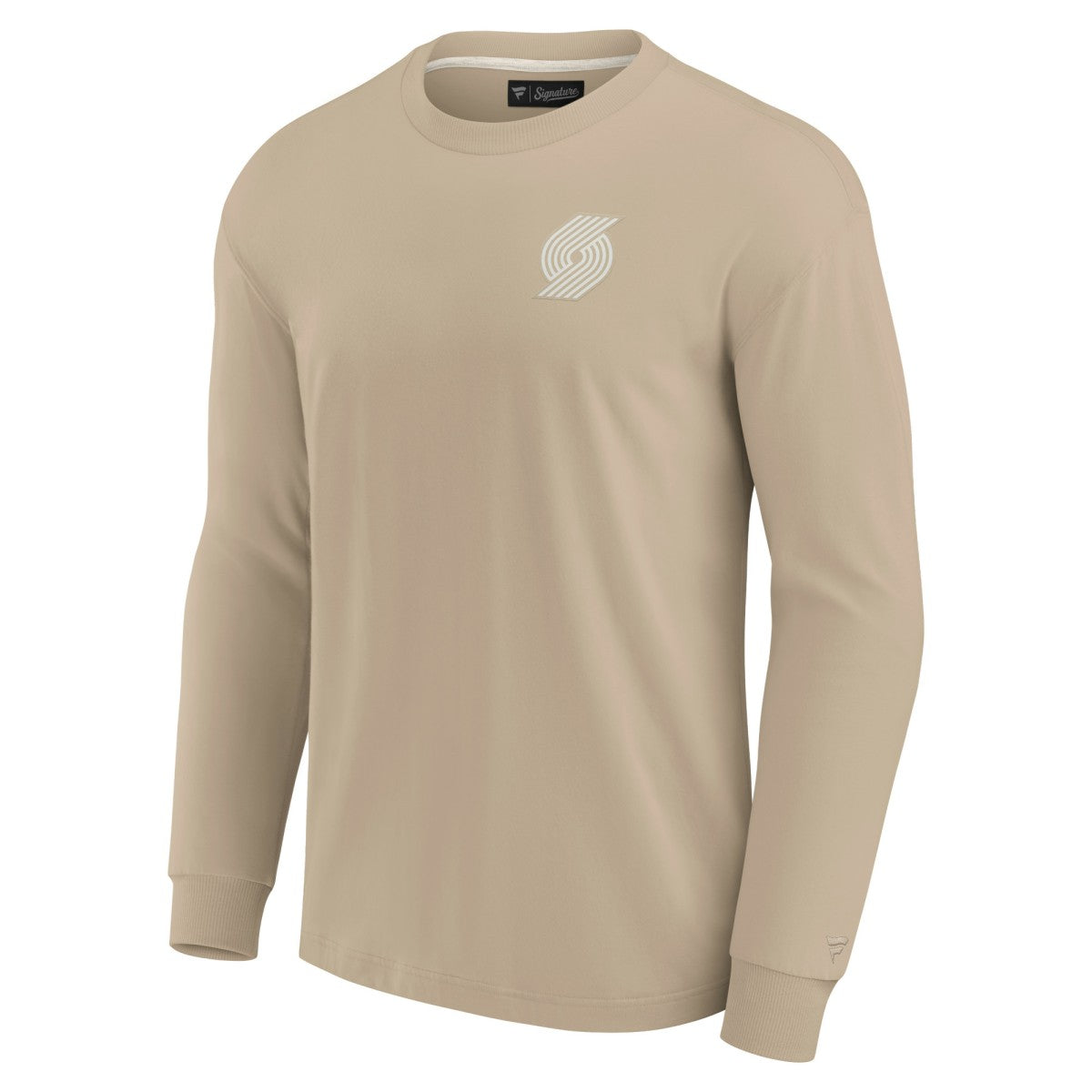 Fanatics - Portland Trail Blazers Unisex Elements Super Soft Long Sleeve T-Shirt - Khaki