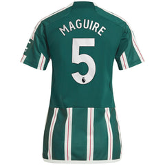 Adidas Harry Maguire Manchester United Women's 2023/24 Away Replica Player Jerseys - Green