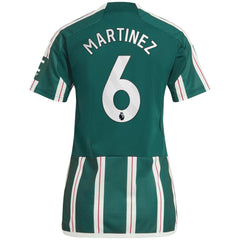 Adidas Lisandro Martínez Manchester United Women's 2023/24 Away Replica Player Jerseys - Green
