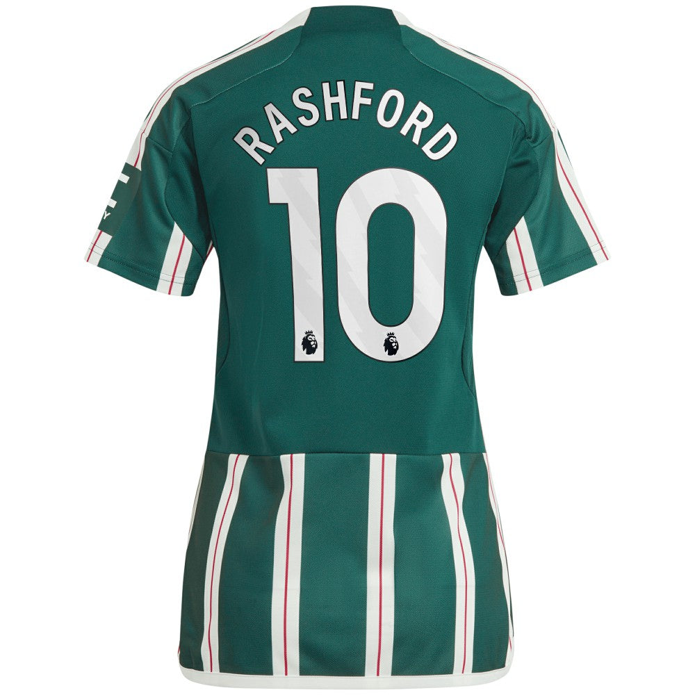Adidas Marcus Rashford Manchester United Women's 2023/24 Away Replica Player Jerseys - Green