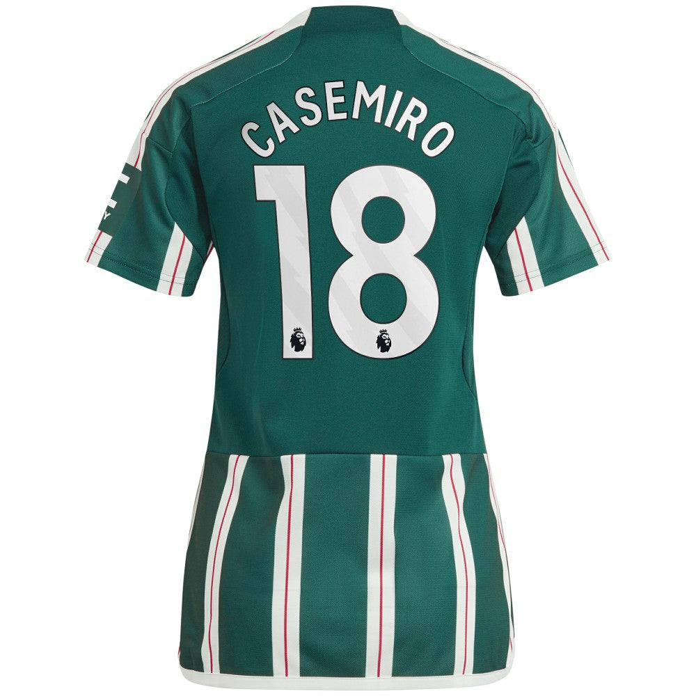 Adidas Casemiro Manchester United Women's 2023/24 Away Replica Player Jerseys - Green
