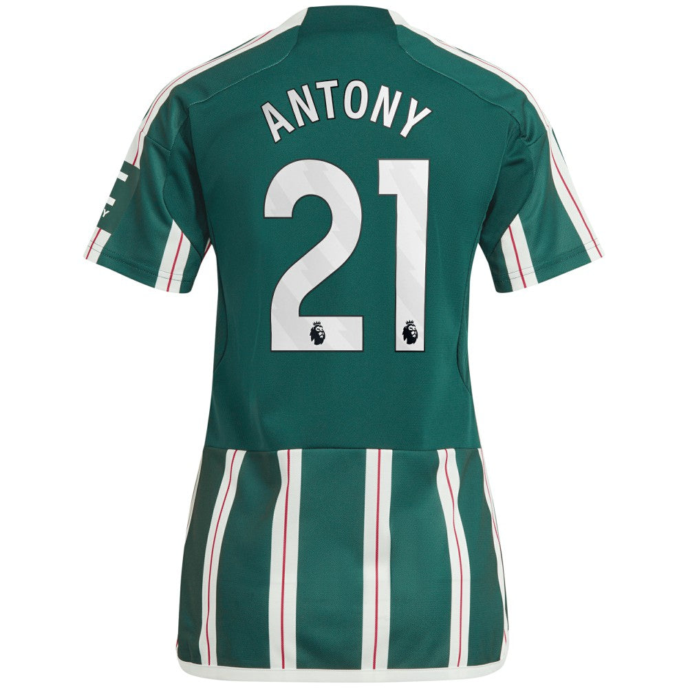 Adidas Antony Manchester United Women's 2023/24 Away Replica Player Jerseys - Green