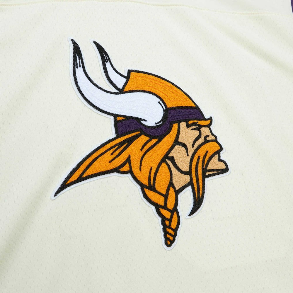 Randy Moss Minnesota Vikings Chainstitch Legacy Jersey Cream - Mitchell & Ness