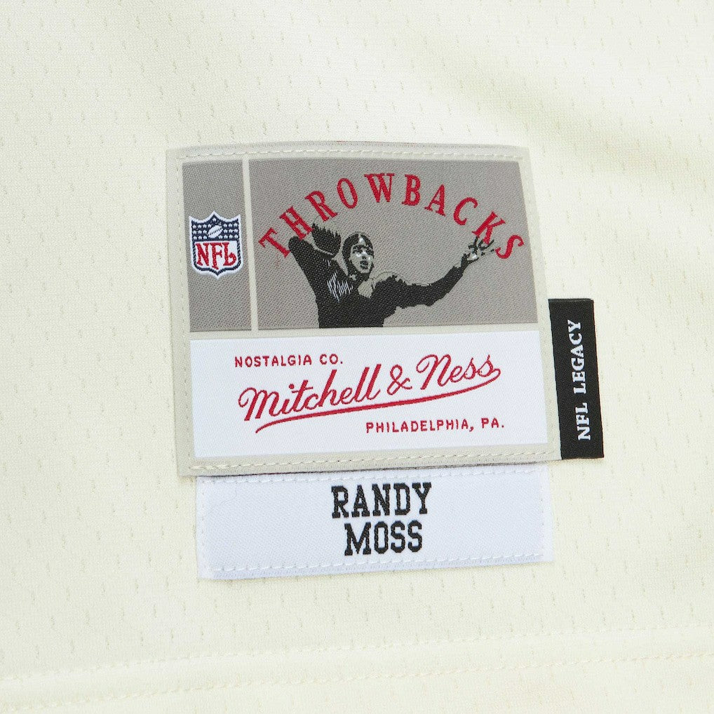 Randy Moss Minnesota Vikings Chainstitch Legacy Jersey Cream - Mitchell & Ness