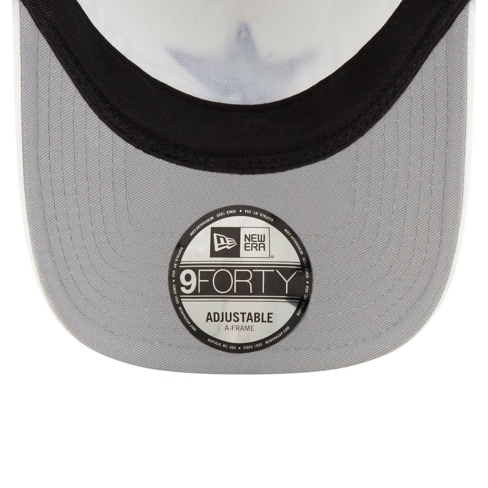 Dallas Cowboys New Era Court Sport Foam Front A-Frame 9FORTY Adjustable Trucker Hat White/Navy - NFL