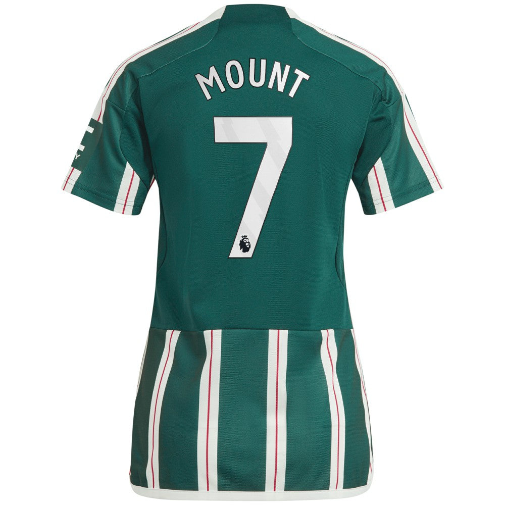 Adidas Mason Mount Manchester United Women's 2023/24 Away Replica Player Jerseys - Green