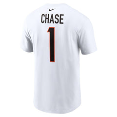 Ja'Marr Chase Cincinnati Bengals Player Name & Number T-Shirt White - Nike