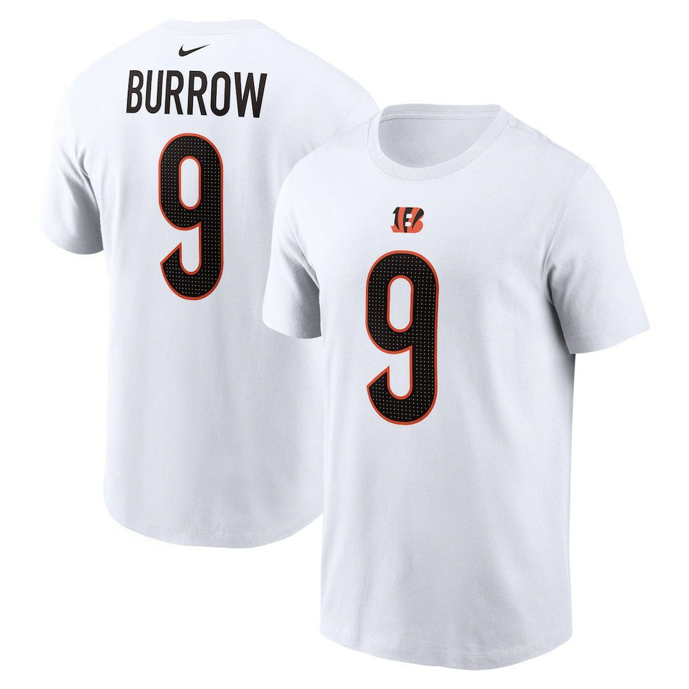 Joe Burrow Cincinnati Bengals Player Name & Number T-Shirt White - Nike