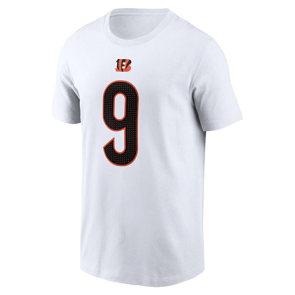 Joe Burrow Cincinnati Bengals Player Name & Number T-Shirt White - Nike