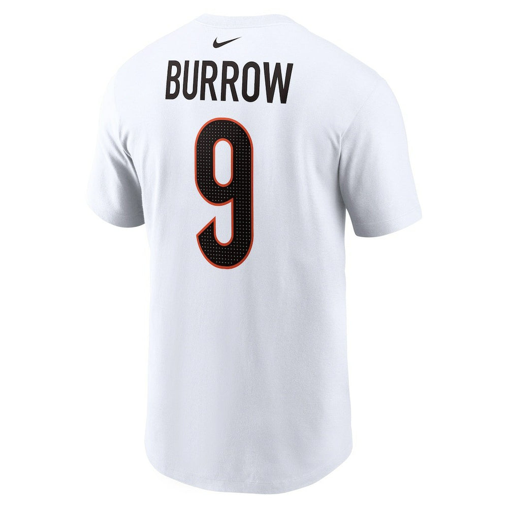 Joe Burrow Cincinnati Bengals Player Name & Number T-Shirt White - Nike