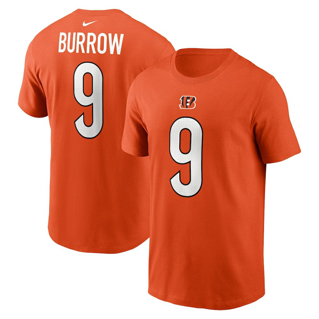 Joe Burrow Cincinnati Bengals Player Name & Number T-Shirt Orange - Nike